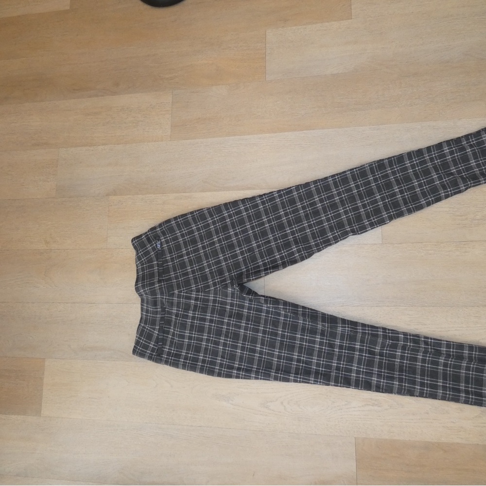 Calvin Klein Black Plaid Women's Trousers